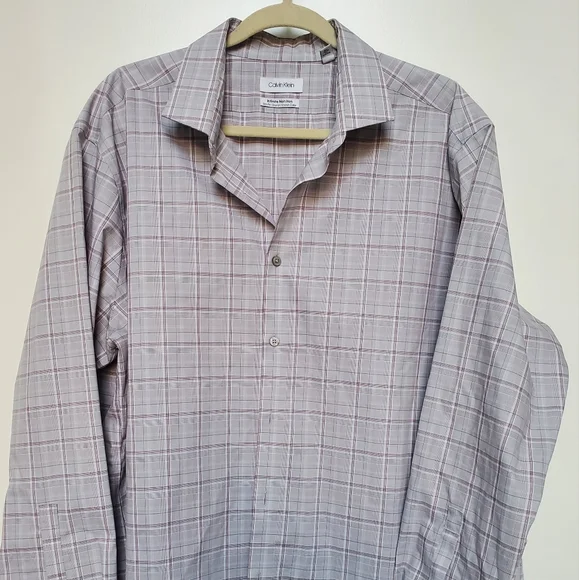 Calvin Klein | Shirts | Calvin Klein Infinite Noniron Slim Fit Stretch  Collar Dress Shirt | Poshmark